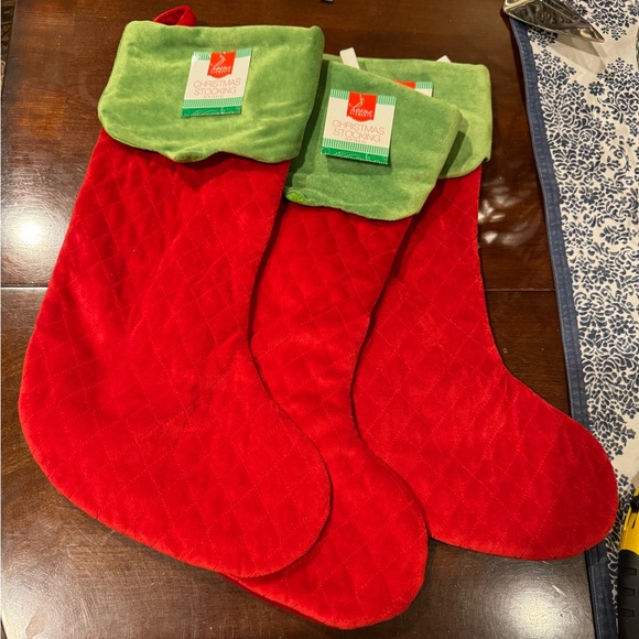 NWT Beautiful Christmas Stockings, Lot of 3 - Picture 1 of 4